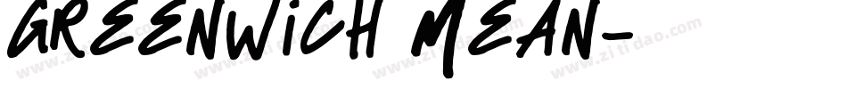 Greenwich Mean字体转换